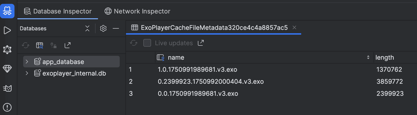 Android Studio Device Inspector